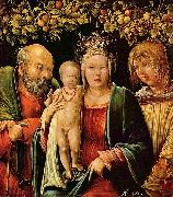 Albrecht Altdorfer Heilige Familie mit einem Engel oil on canvas